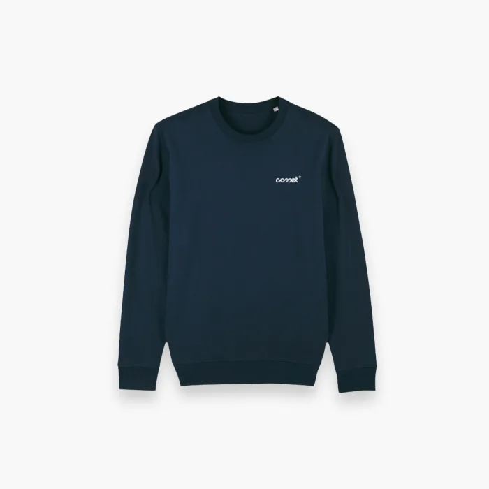 Sweat personnalisé en broderie pour Comet, 100% coton biologique filé et peigné