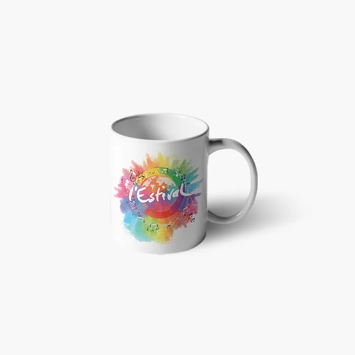 Mug personnalisé en sublimation pour L'Estival, céramique
