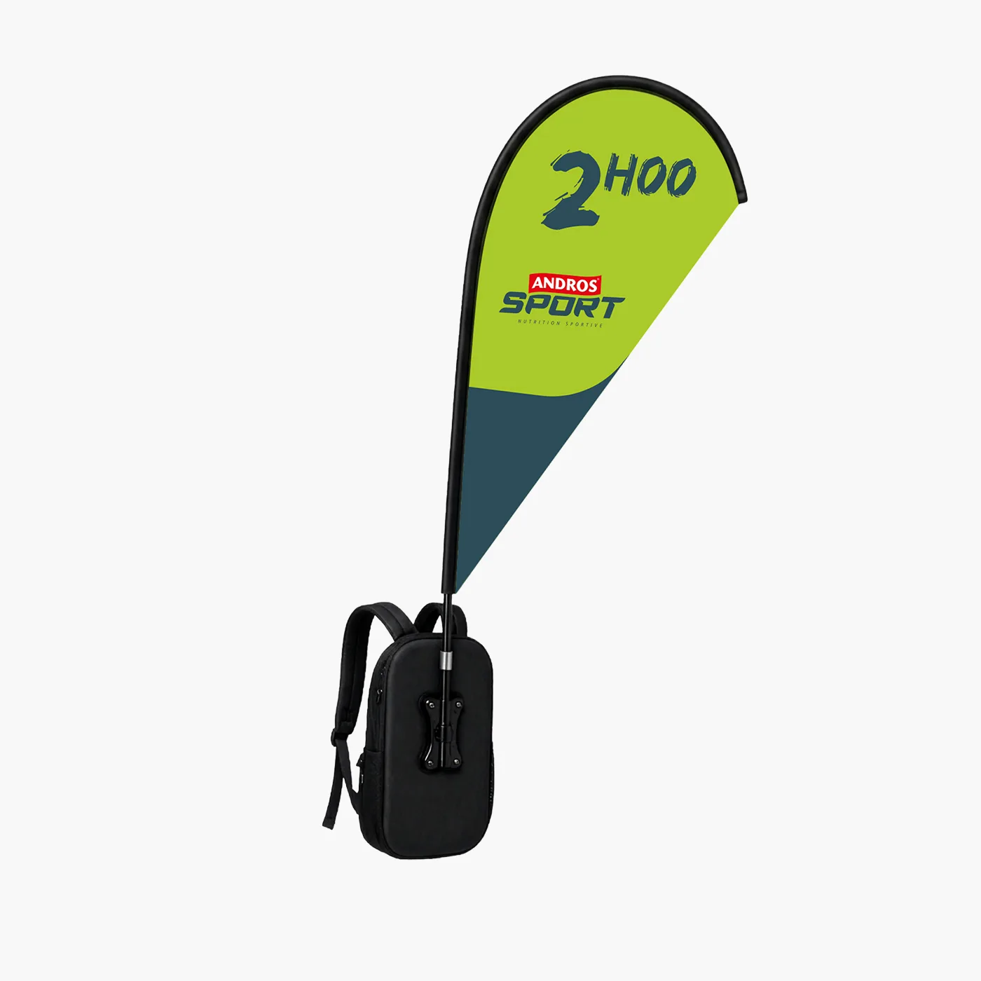 Sac à dos drapeau personnalisé en sublimation pour 20km de Paris, polyester