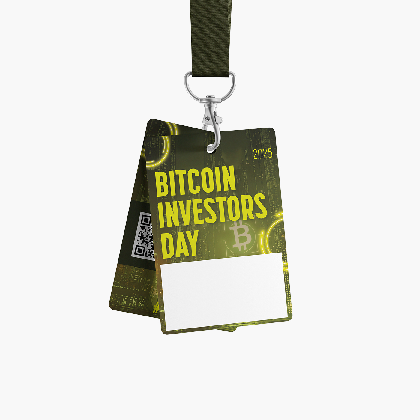 Badge personnalisé en impression numérique pour Paris Blockchain Week, pvc – projet 3