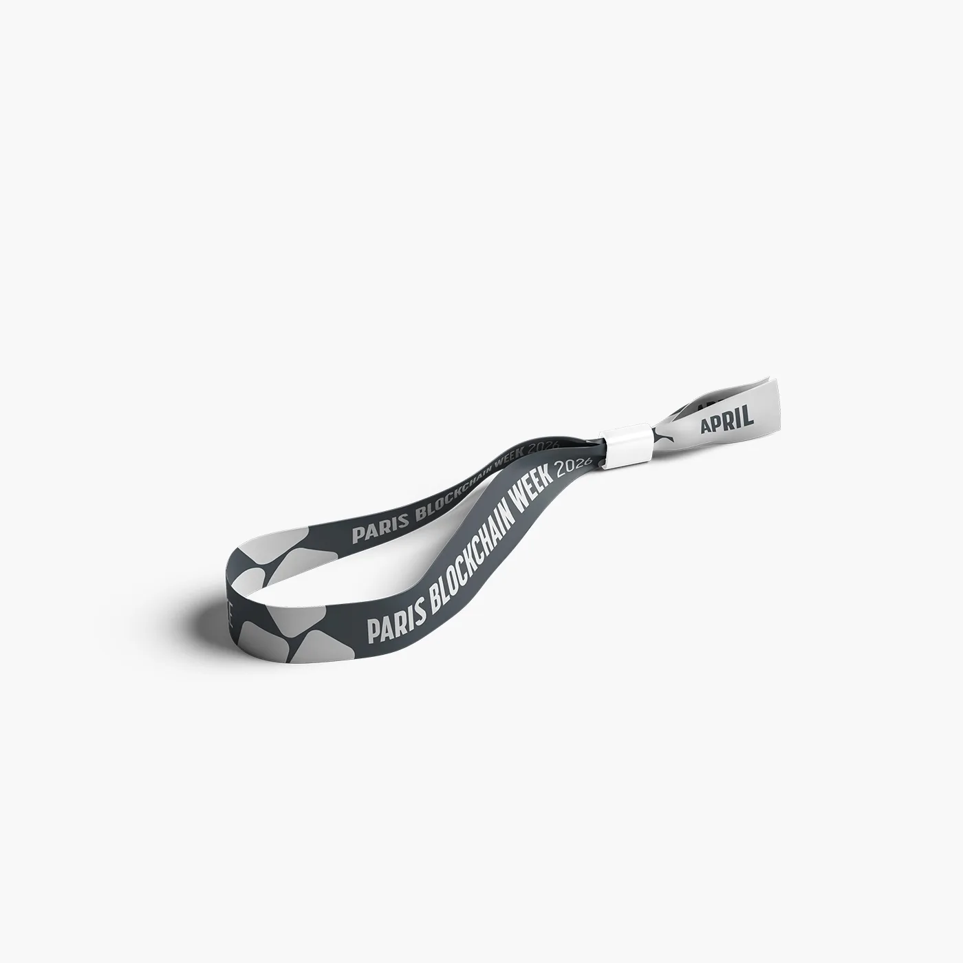 Bracelet personnalisé en sublimation pour Paris Blockchain Week, polyester