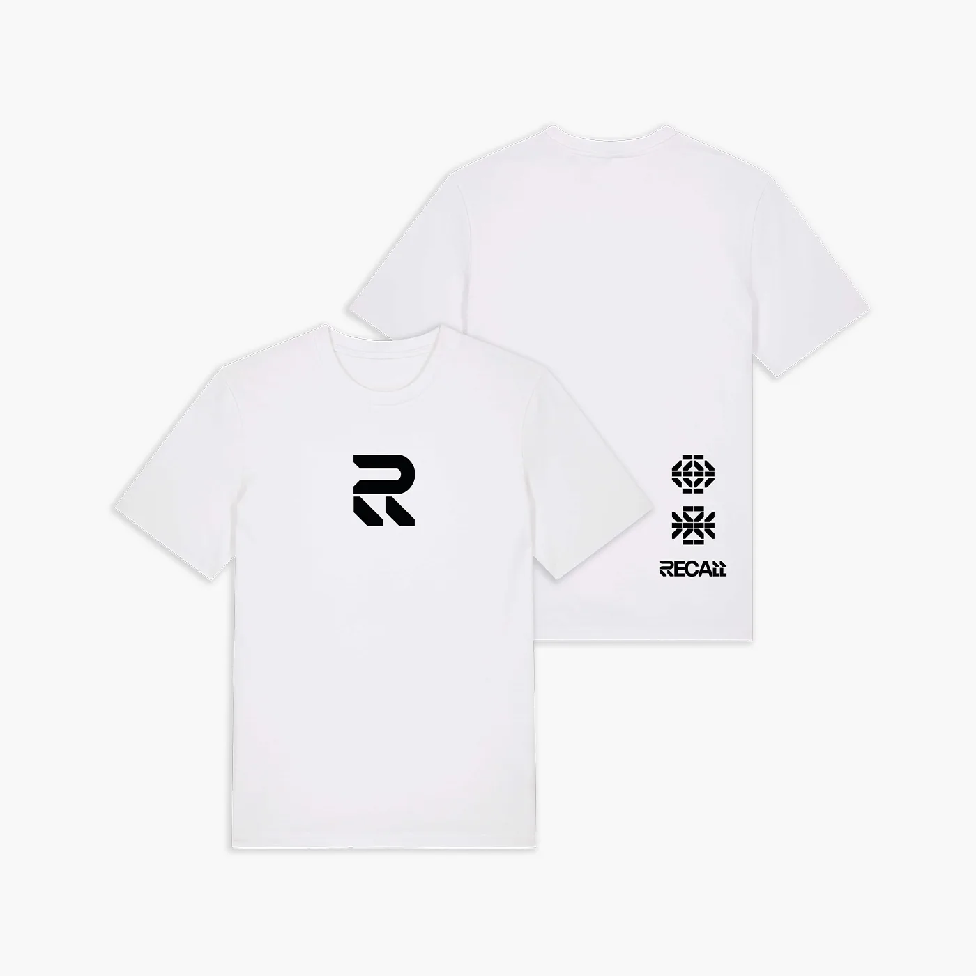 T-shirt personnalisé en sérigraphie pour RECALL, 100% coton biologique