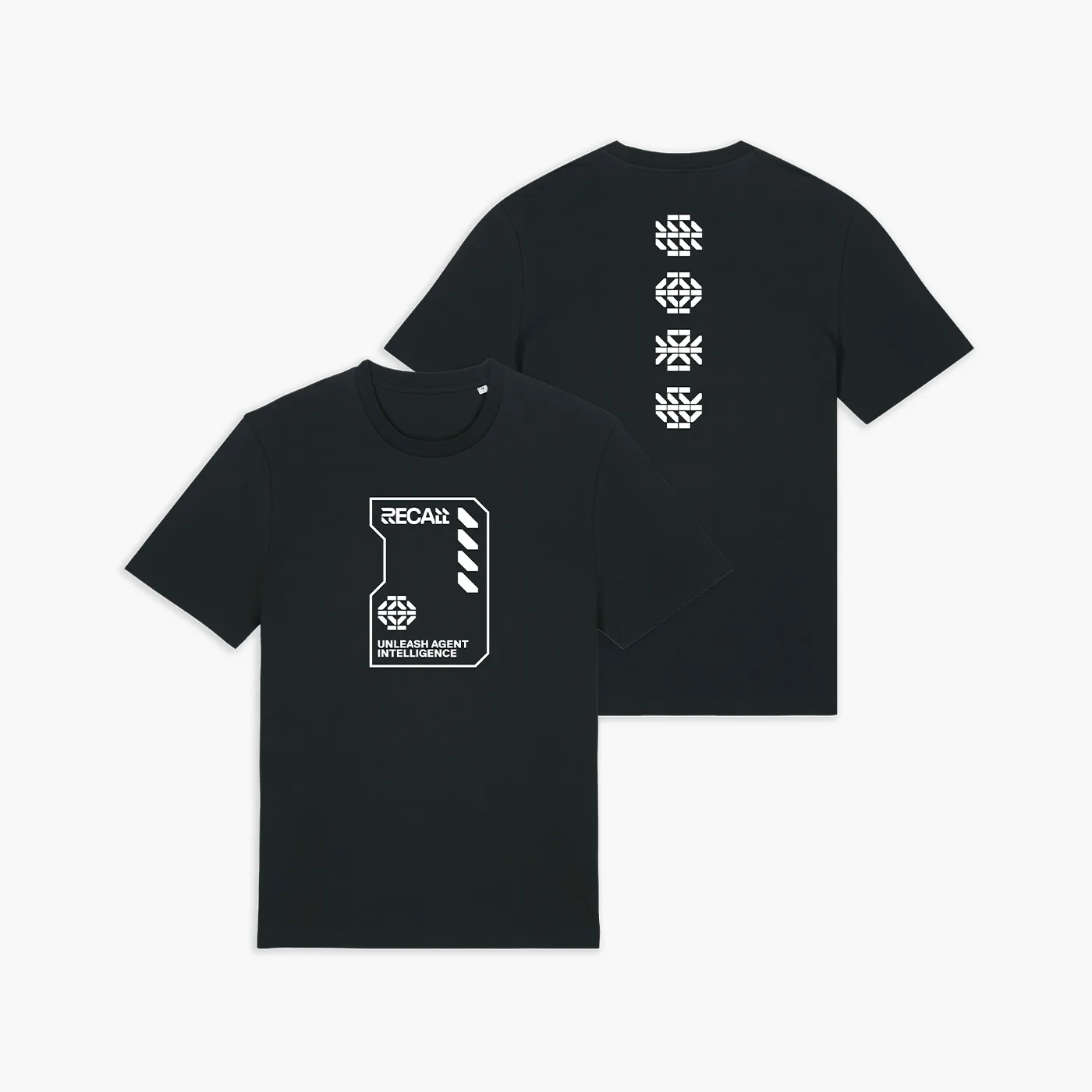 T-shirt personnalisé en sérigraphie pour RECALL, 100% coton biologique – projet 2