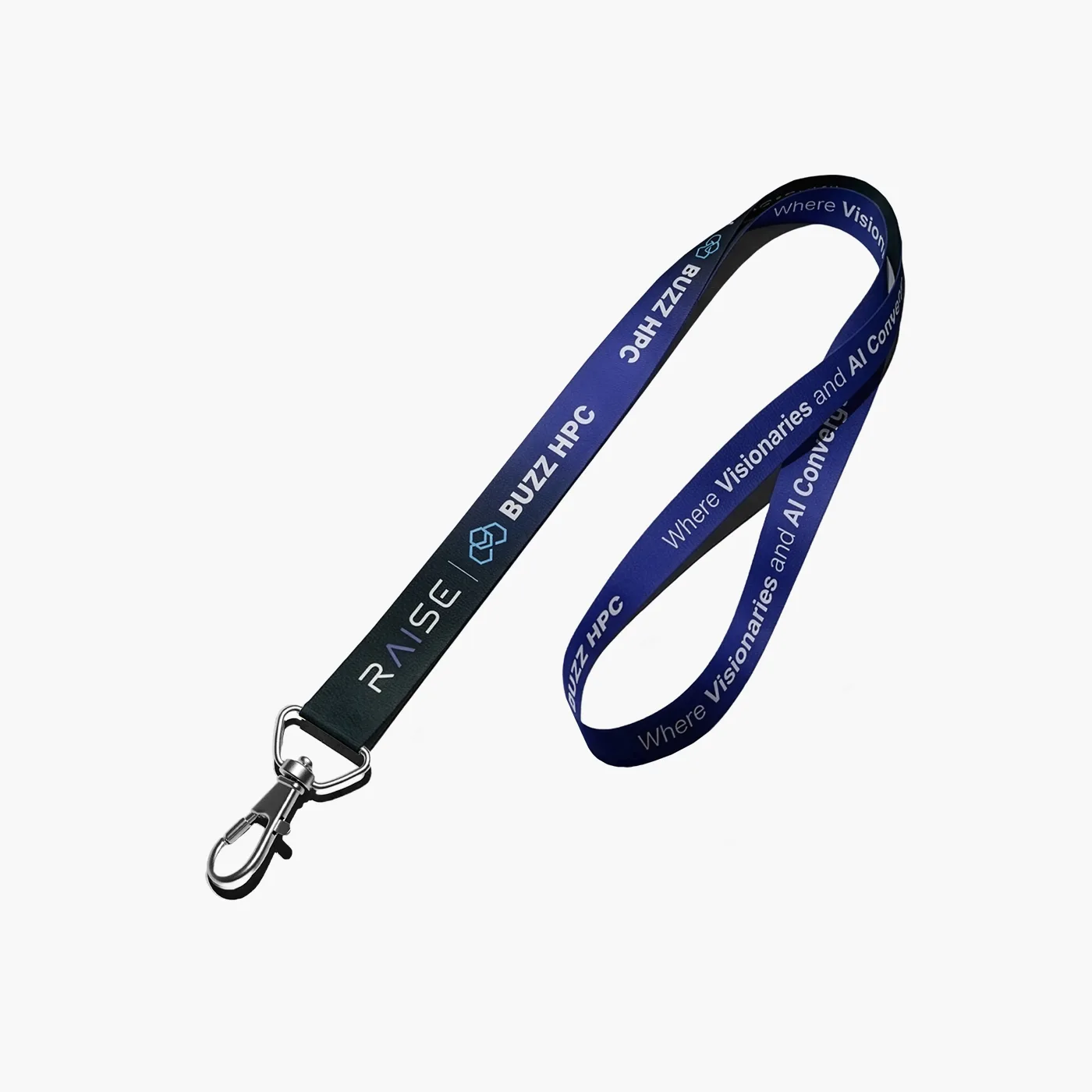 Tour de cou personnalisé en sublimation pour Paris Blockchain Week, polyester