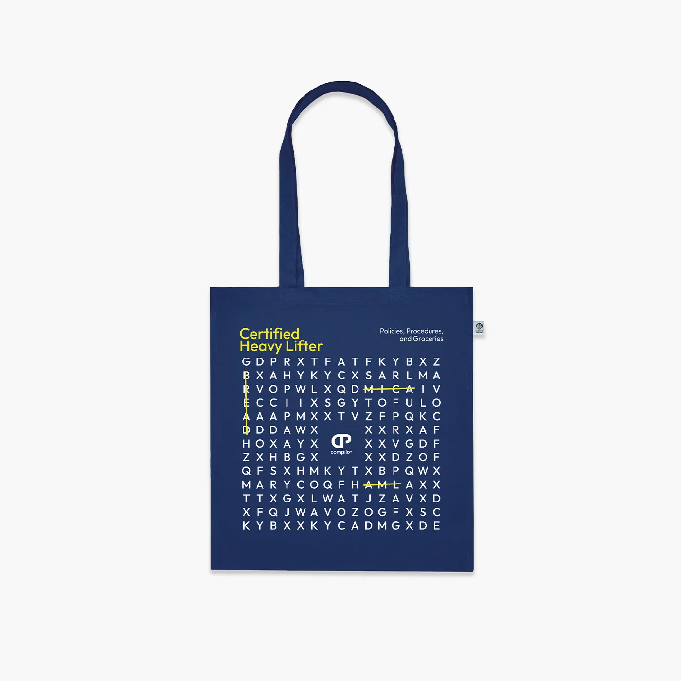 Tote bag personnalisé en sérigraphie pour Compilot, coton