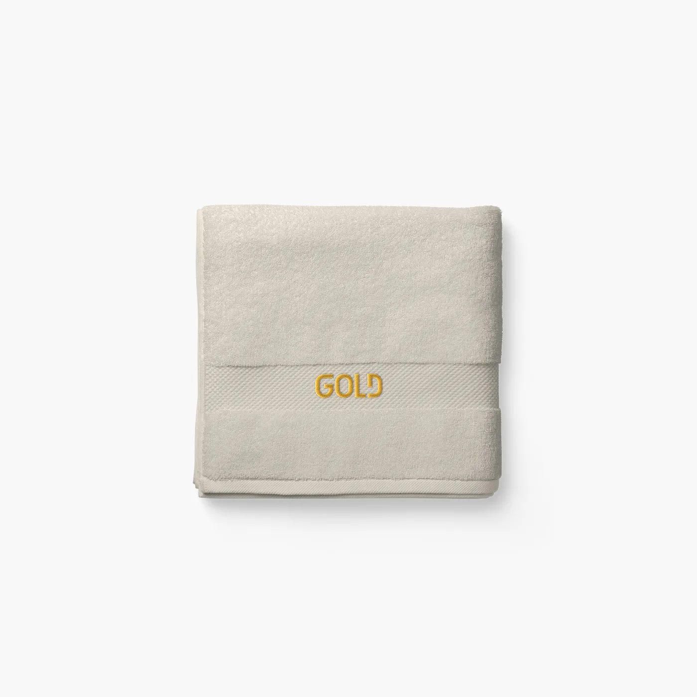 Serviette personnalisée en broderie pour Comptoir National de l'Or, 100% coton peigné