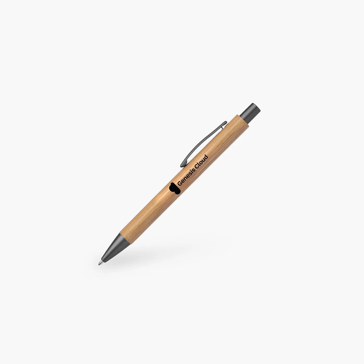 Stylo personnalisé en impression numérique pour Genesis Cloud, bois & plastique