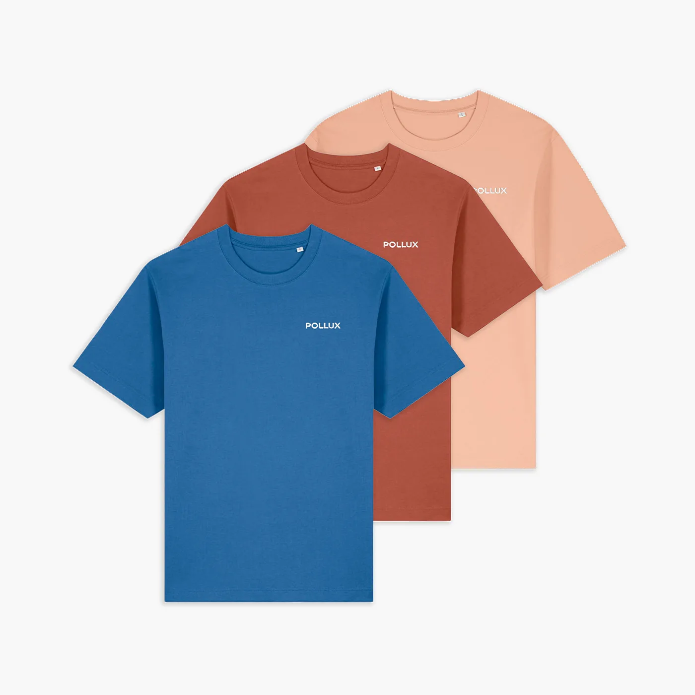 T-shirt personnalisé en broderie pour Pollux, 100 % coton biologique peigné