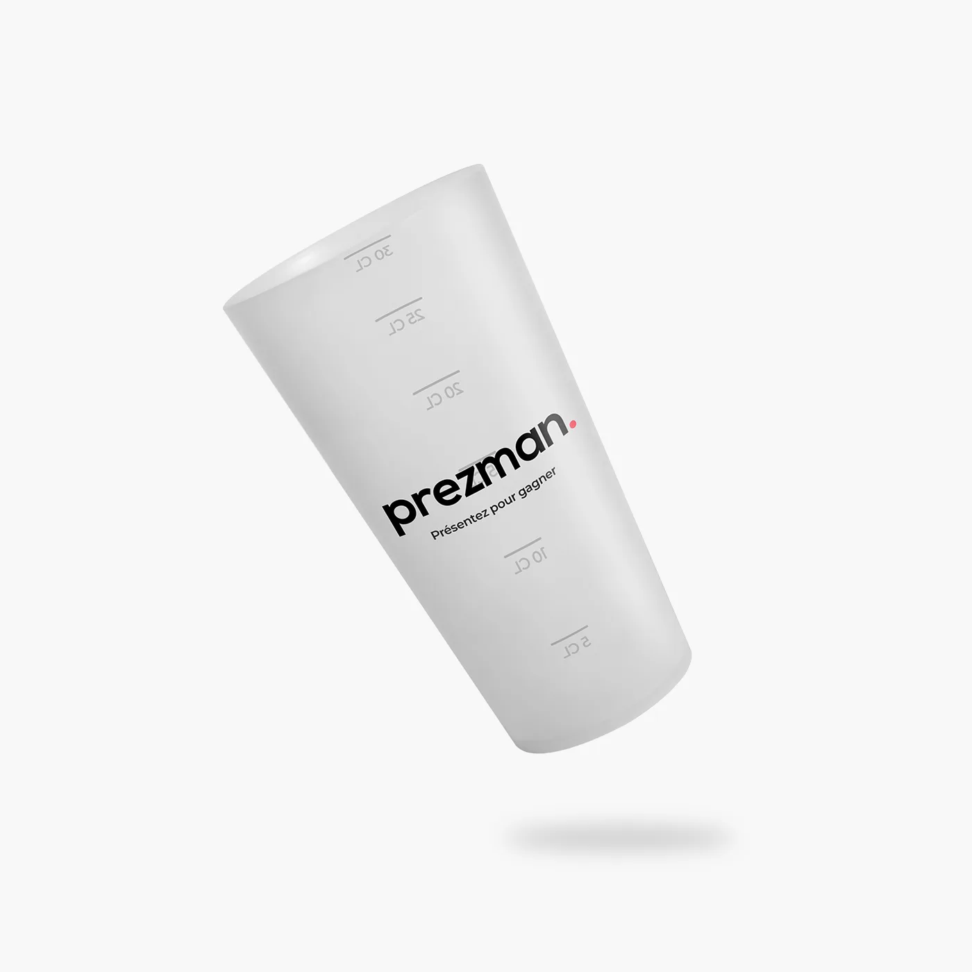 Ecocup personnalisé en impression numérique 360° pour Prezman, plastique