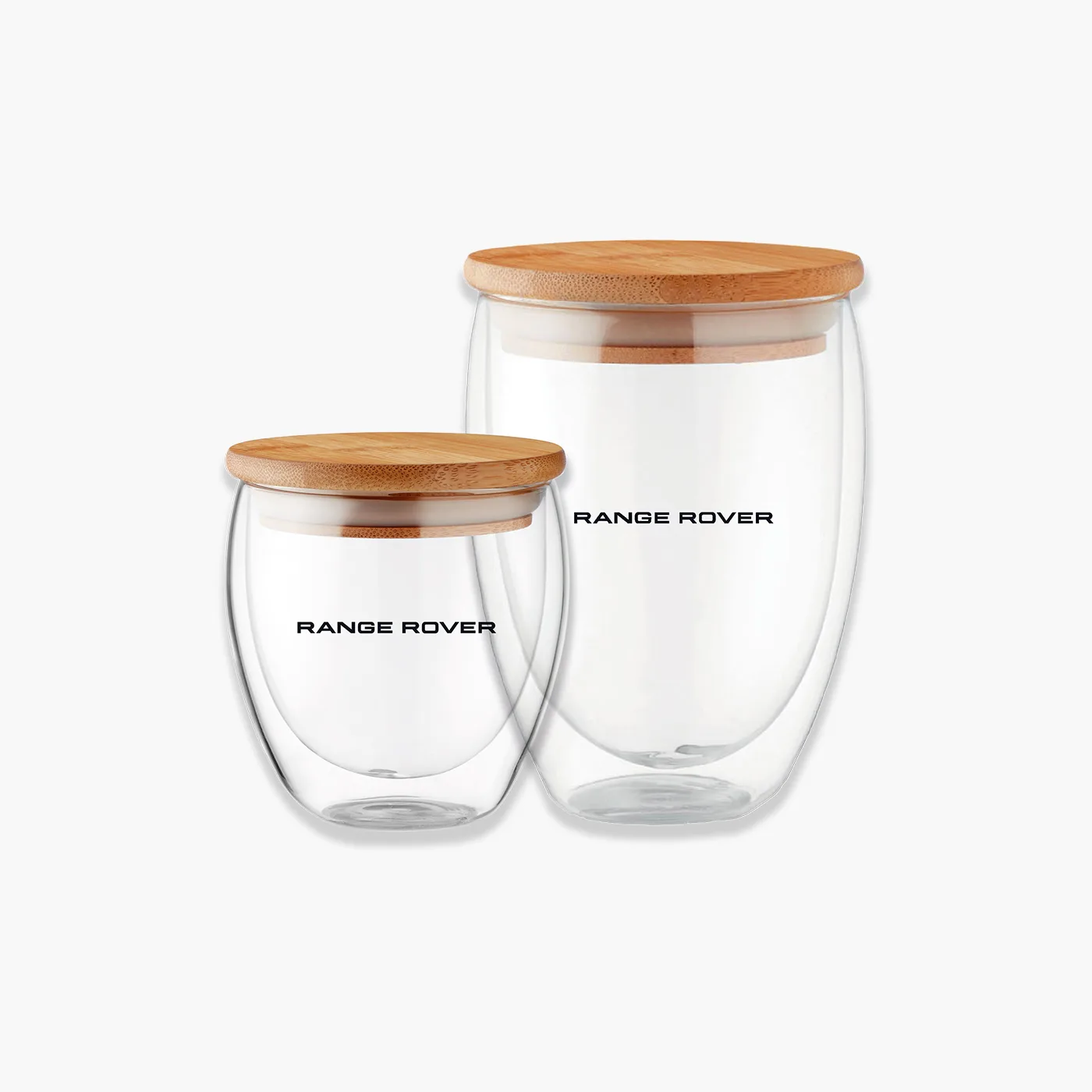 Mug personnalisé en impression numérique 360° pour Range Rover, verre & bois